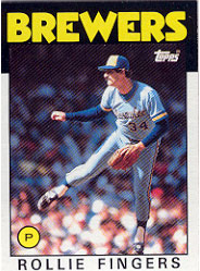 1986 Topps Baseball Cards      185     Rollie Fingers
